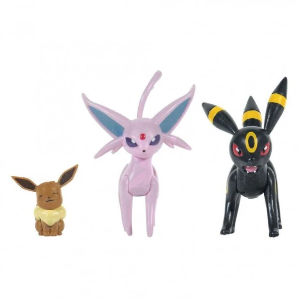 POKEMON EVOLUTION FIGURES 3 pcs. - EEVEE, UMBREON, ESPEON