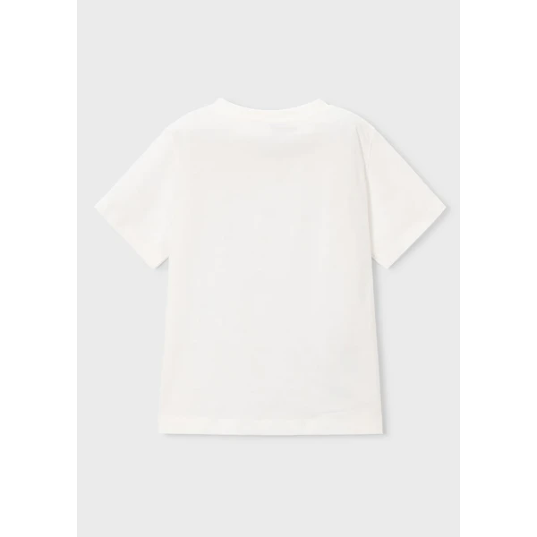 MAYORAL BLOUSE SHORT SLEEVES MASK WHITE 