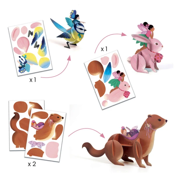 DJECO SET 6 CREATIVE ACTIVITIES FAIRIES