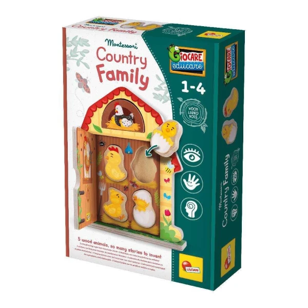 LISCIANI MONTESSORI LEGNO - COUNTRY FAMILY