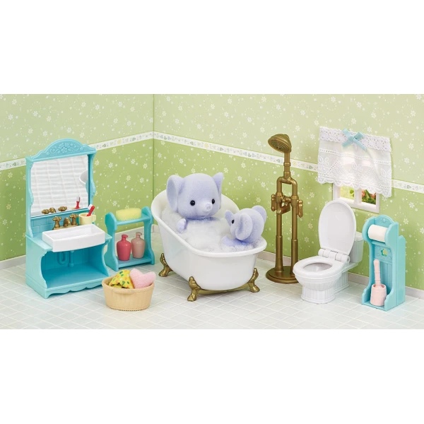 THE SYLVANIAN FAMILIES BATHROOM SET