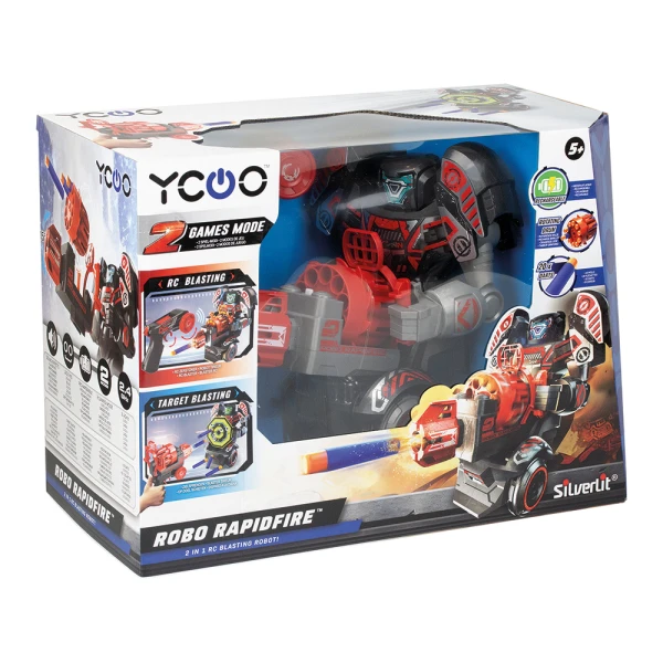 SILVERLIT YCOO ROBO RAPIDFIRE ΤΗΛΕΚΑΤΕΥΘΥΝΟΜΕΝΟ ΡΟΜΠΟΤ ΓΙΑ 5+ ΧΡΟΝΩΝ 