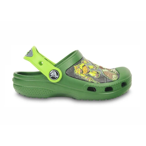 CROCS CROCBAND TMNT CLOG SEAWEED/VOLT GREEN
