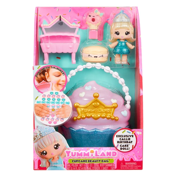 YUMMILAND PLAYSET LIPGLOSS DOLL CUPCAKE BEAUTY BAG