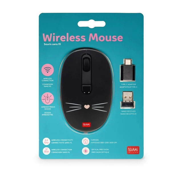 LEGAMI WIRELESS MOUSE CAT