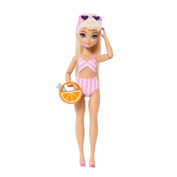 BARBIE DREAM BESTIES IMPULSE DOLL WITH STRIPED PINK SWIMSUIT