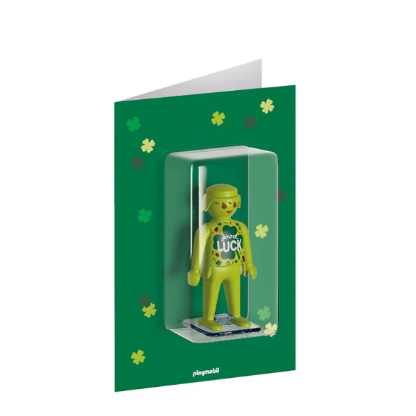 PLAYMOBIL GIFT COLLECTION GREETING CARD GOOD LUCK