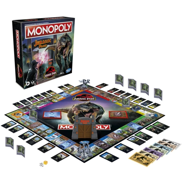 BOARD GAME MONOPOLY JURASSIC PARK