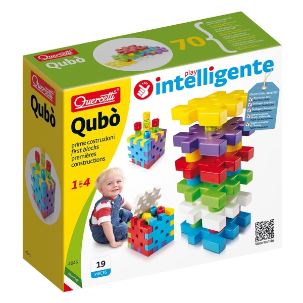 QUERCETTI CONSTRUCTION GAME QUBO INTELLIGENTE 19 pcs