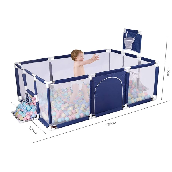 ΦΡΑΧΤΗΣ ΜΠΕΜΠΕ 230 x 120 x 105 εκ. ΜΕ ΜΠΑΛΕΣ - ΜΠΛΕ 