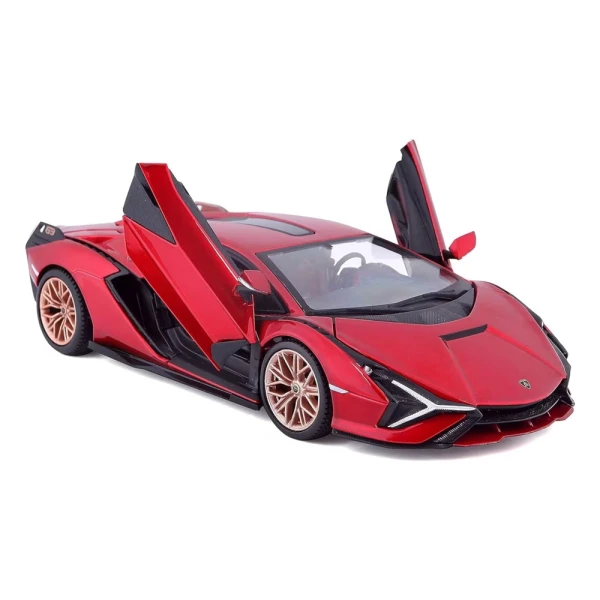 BBURAGO 1:24 LAMBORGHINI SIAN FKP37 RED