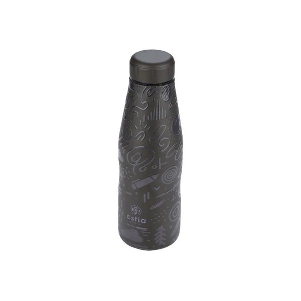 ESTIA HOME ART ΘΕΡΜΟΣ TRAVEL FLASK 500ml - NOIR ECHO
