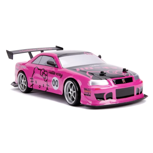 ΤΗΛΕΚΑΤΕΥΘΥΝΟΜΕΝΟ ΑΥΤΟΚΙΝΗΤΟ HELLO KITTY 1:10 2002 DRIFT NISSAN SKYLINE GT-R