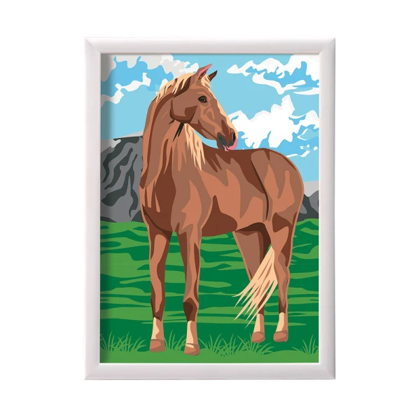 PAINT & FRAME PAINT BY NUMBERS WILD HORSE FOR AGES 9+