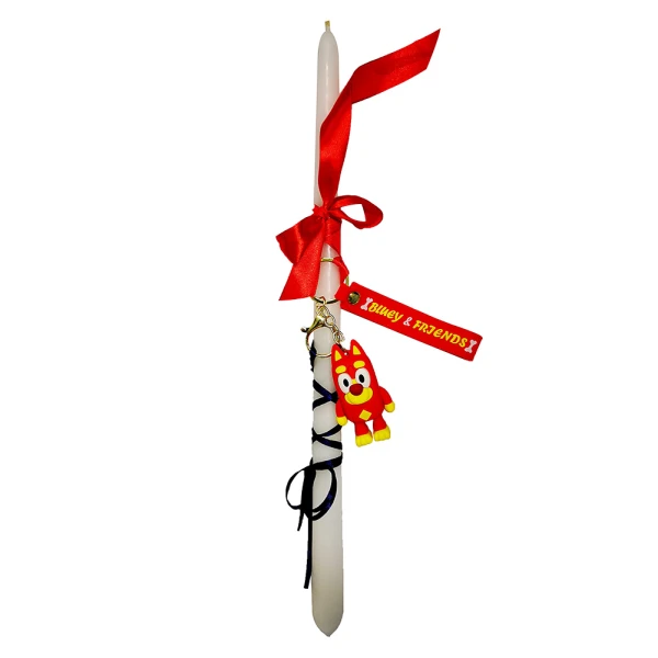 EASTER CANDLE KEY CHAIN WITH FIGURE - 10 DESIGNS