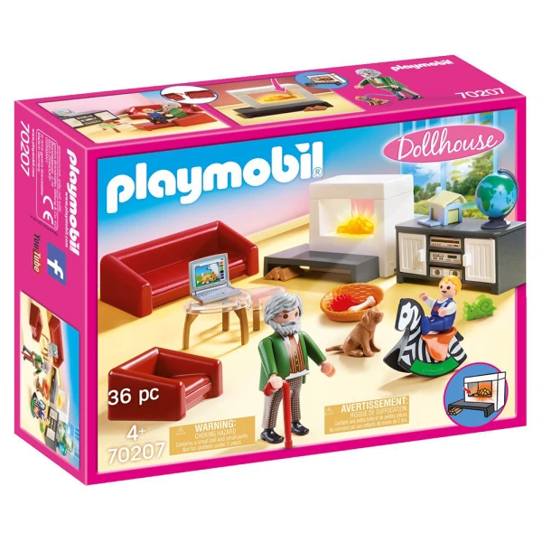 PLAYMOBIL DOLLHOUSE - COMFORTABLE LIVING ROOM