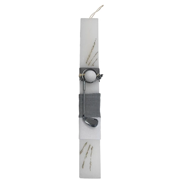 UNIKER HANDMADE CANDLE WHITE KEY RING GOLF