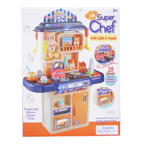 KITCHEN WITH SOUNDS & LIGHT 28 pcs