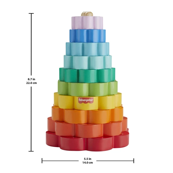 FISHER PRICE ΞΥΛΙΝΟ ΠΑΙΧΝΙΔΙ ΔΡΑΣΤΗΡΙΟΤΗΤΩΝ STACKER RING