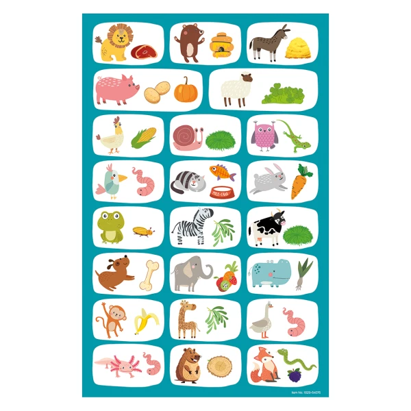 HAPPIHOBBI ANIMALS 45 EDUCATIONAL PAPER MAGNETS FOR AGES 3+