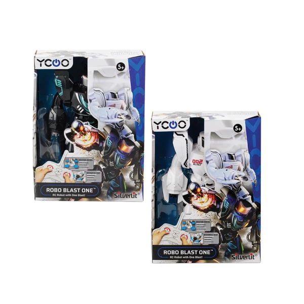 SILVERLIT YCOO ROBO BLAST ONE REMOTE CONTROL ROBOT WHITE FOR AGES 5+