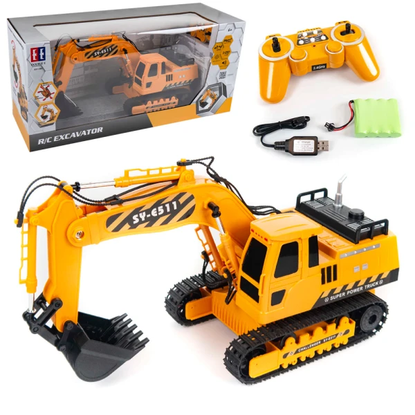 REMOTE CONTROL EXCAVATOR 1:20 WITH 6 FUNCTIONS 2.4GHz