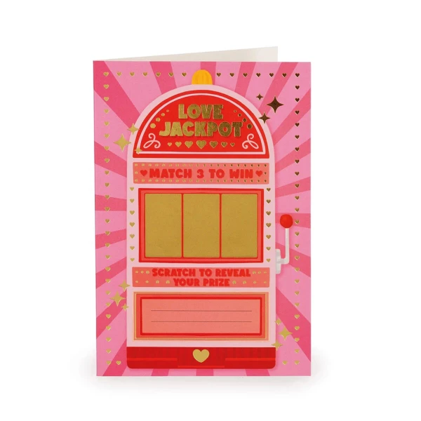 LEGAMI GREETING CARD LARGE SCRATCH OFF LOVE JACKPOT