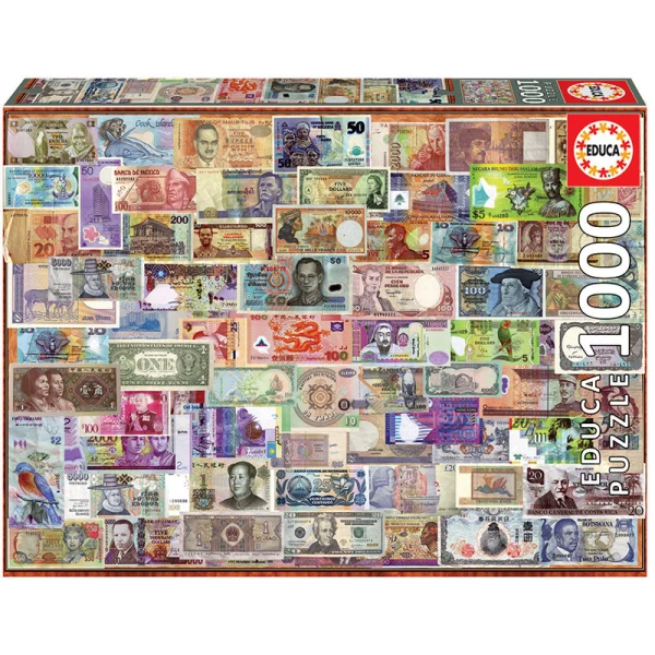 EDUCA PUZZLE 1000 pcs WORLD BANKNOTES