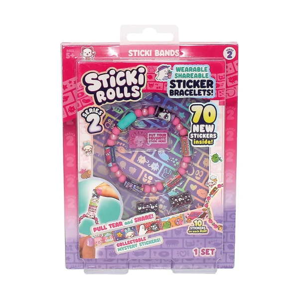 AS STICKI ROLLS WRISTBAND WITH STICKERS SINGLE PACK W2 FOR AGES 6+