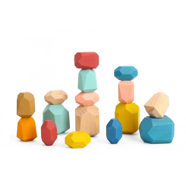 WOODEN STACKING TOY - STONES