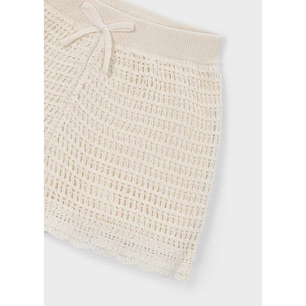 MAYORAL PANTS SHORT KNITTED LIGHT BEIGE