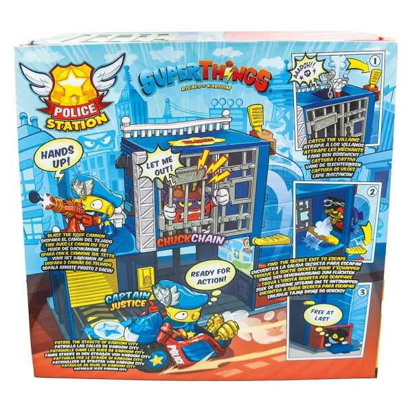 SUPERZINGS PLAYSET POLICE STATION FOR AGES 3+