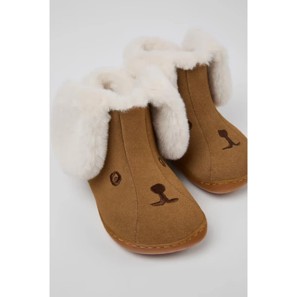 CAMPER KIDS BOOTS GIRL TWINS BROWN