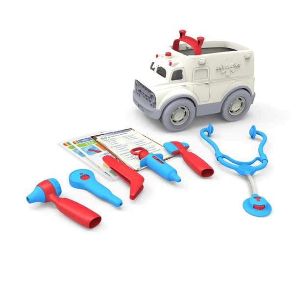 GREEN TOYS AMBULANCE AND DOCTOR\'S KIT AMDK-1313