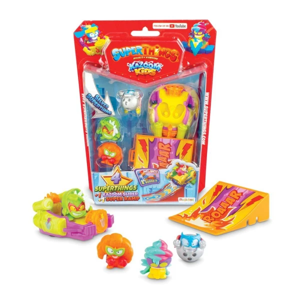 SUPERTHINGS ΜΙΚΡΟΠΛΑΣΜΑΤΑ KAZOOM KIDS BLISTER 4 ΦΙΓΟΥΡΕΣ ΜΕ ΑΞΕΣΟΥΑΡ ΓΙΑ 3+ ΧΡΟΝΩΝ