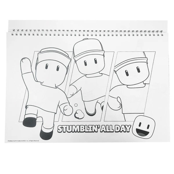 DRAWING PAD 23X33 cm 40 SHEETS AND STICKERS STUMBLE GUYS