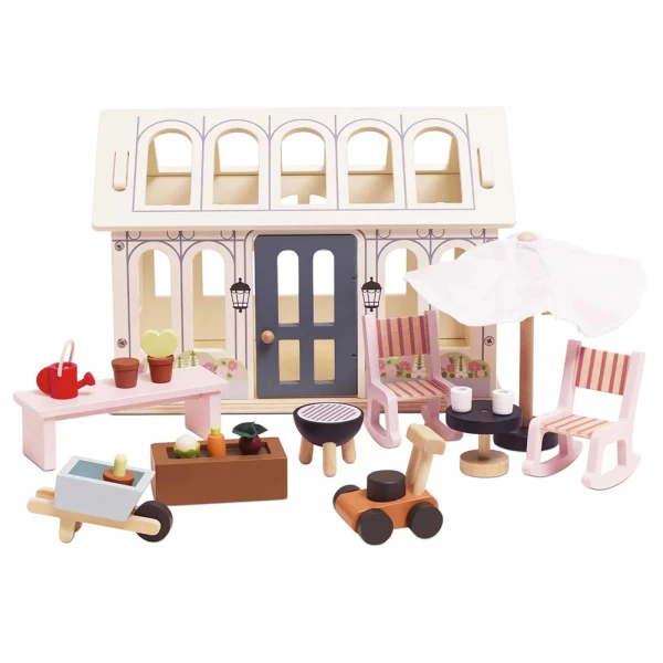 LE TOY VAN WOODEN CONSERVATORY PALYSET