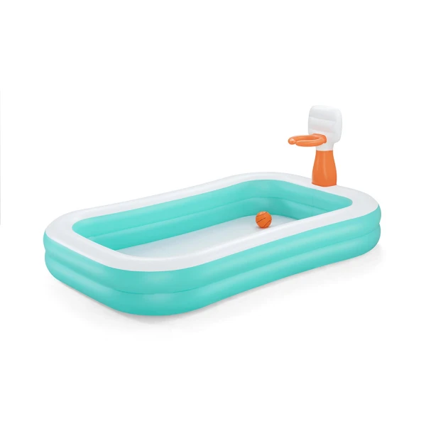 BESTWAY POOL WITH BASKETBALL HOOP 251Χ168Χ102 cm DUNK N\' SPLASH