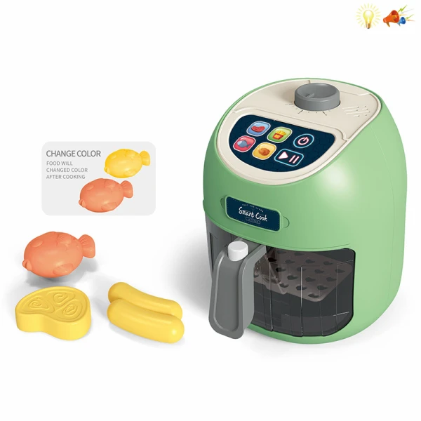MINT GREEN AIR FRYER WITH TOUCH FUNCTIONS LIGHTS & SOUNDS