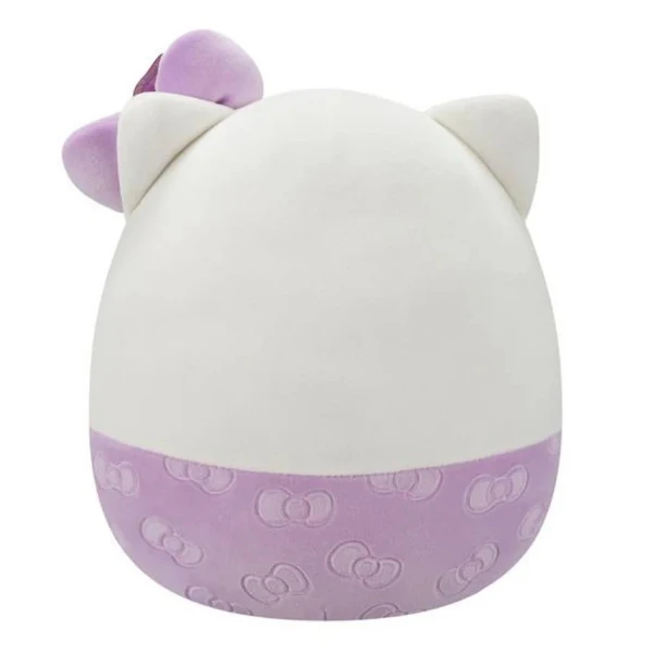 SQUISHMALLOWS SANRIO HELLO KITTY 50TH ANNIVERSARY EMBOSSED BOW PLUSH 20 cm - PURPLE HELLO KITTY