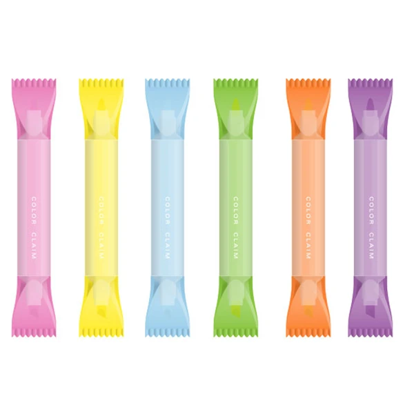 THE LITTLIES MARKER HIGHLIGHTER - 6 COLOURS