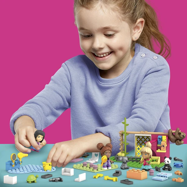 MEGA BLOKS BARBIE ΙΑΤΡΕΙΟ ΓΙΑ ΖΩΑΚΙΑ 90 τεμ.