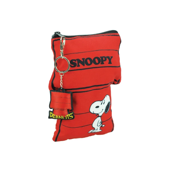 BACK ME UP TRIANGULAR PENCIL CASE PEANUTS SNOOPY RED