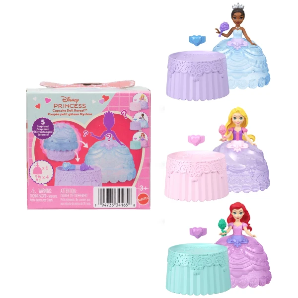 DISNEY PRINCESS ΜΙΝΙ ΚΟΥΚΛΕΣ ΝΕΟ CUPCAKE ΕΚΠΛΗΞΗ
