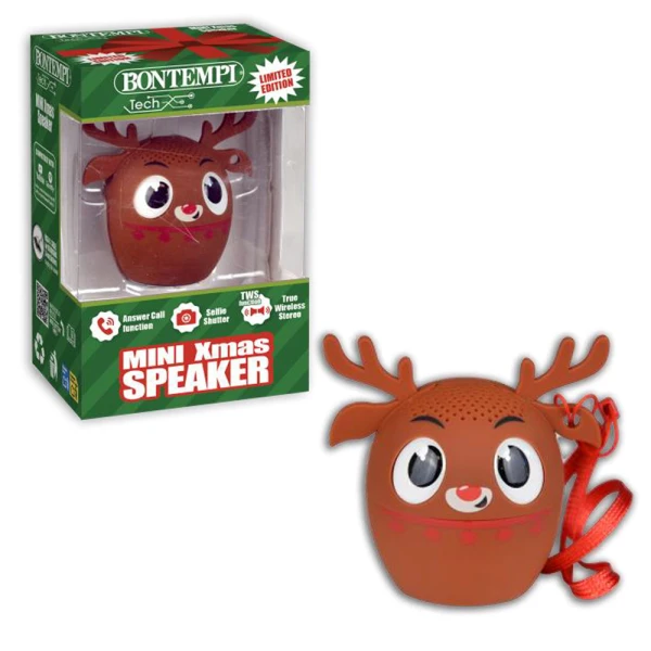 BONTEMPI MINI ΑΣΥΡΜΑΤΟ ΗΧΕΙΟ CHRISTMAS EDITION - 3 ΣΧΕΔΙΑ