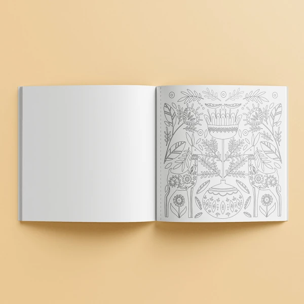 COLOURING BOOK ART MAKER SQUARE - NORDIC