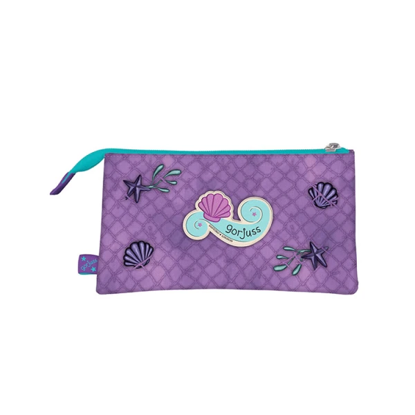 GORJUSS SANTORO TRIPLE PENCIL CASE MAKING WAVES - LOST AT SEA