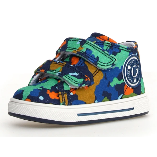 NATURINO ΠΑΙΔΙΚΑ ΠΑΠΟΥΤΣΙΑ FALCOTTO MICHAEL CANVAS DELAVE COMUFLAGE NAVY ΠΟΛΥΧΡΩΜΟ