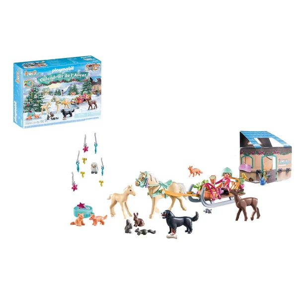 PLAYMOBIL HORSES OF WATERFALL ADVENT CALENDAR - CHRISTMAS SLEIGH RIDE