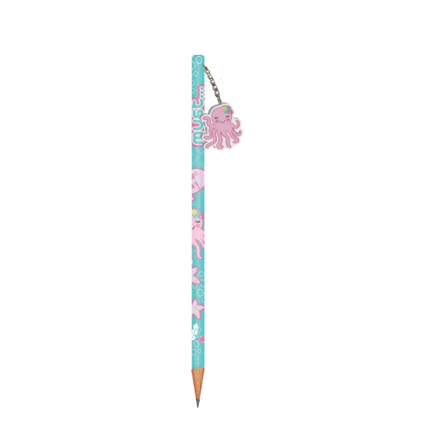 MUST PENCIL WITH ERASER SWAN & OCTOPUS - 2 DESIGNS